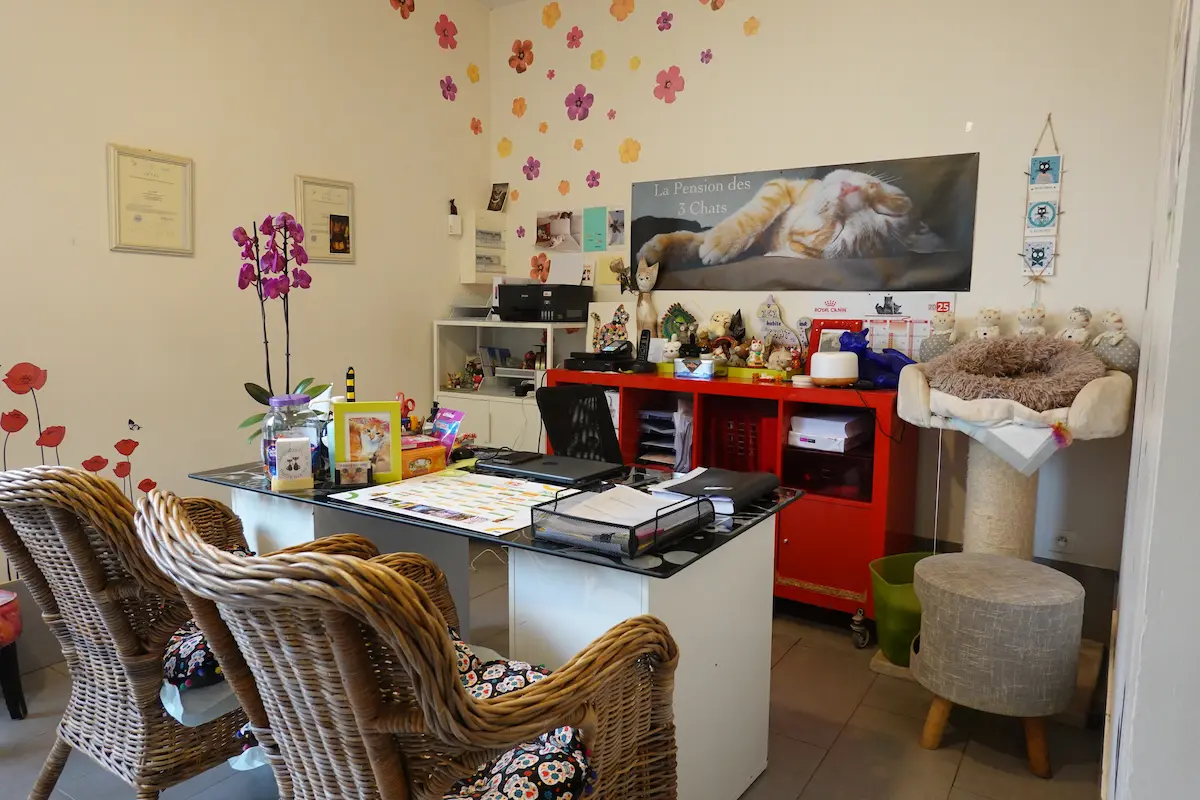 Les locaux de la Pension des 3 Chats